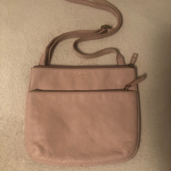 Vintage Fossil Leather Crossbody Bag - Picture 1 of 7